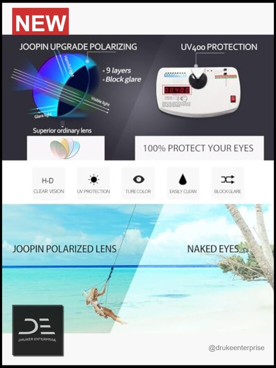 Oversized Polarized Sunglasses Women Butterfly Driving UV400 Protection main image 5
